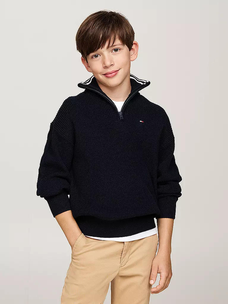 TOMMY HILFIGER Jungen Pullover  dunkelblau