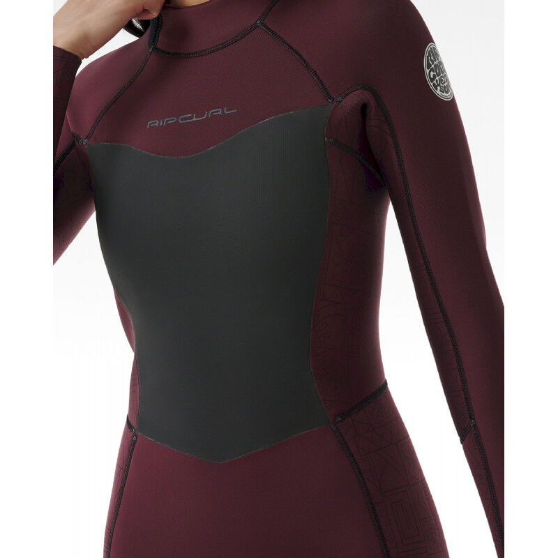 Women Dawn Patrol 4/3 Back Zip Sublimed Wetsuit - Combinaison de surf femme