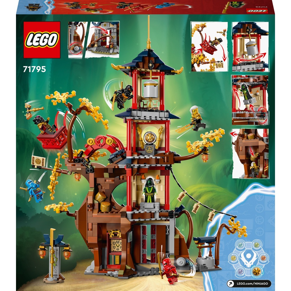 LEGO NINJAGO 71795 Tempel des Drachen – Energiekern-Bauset