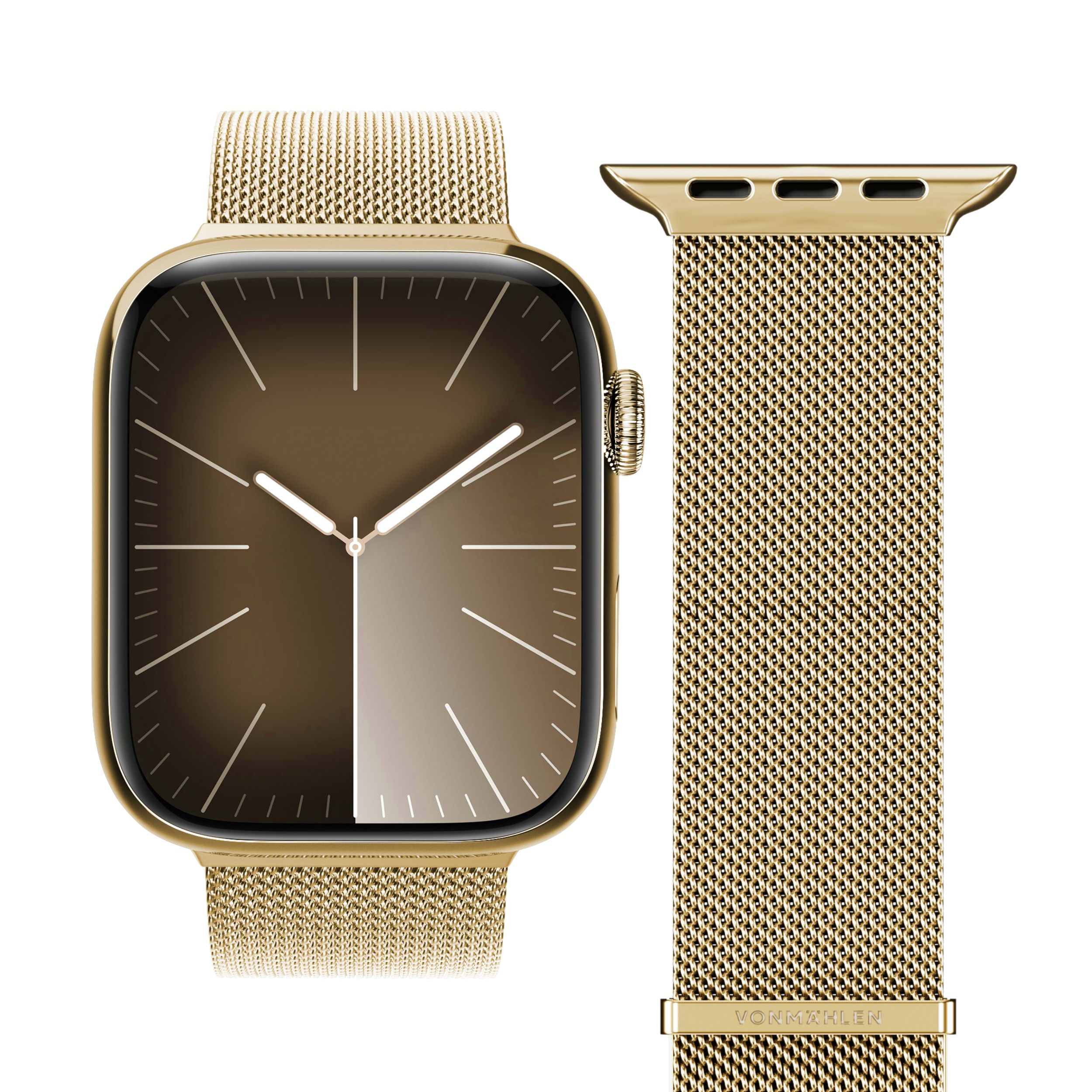 Milanese Loop 2 Apple Watch (42/41/40/38 mm) Edelstahl Armband (AWS00125) (Gelenkumfang: 130-200mm) - Gold