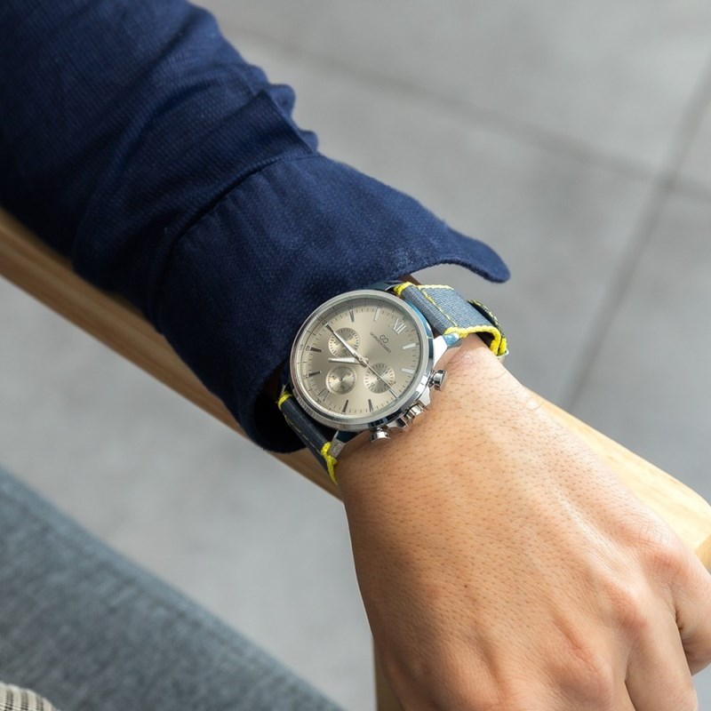 Montre Tendance pour Homme Tissu Gris GIORGIO