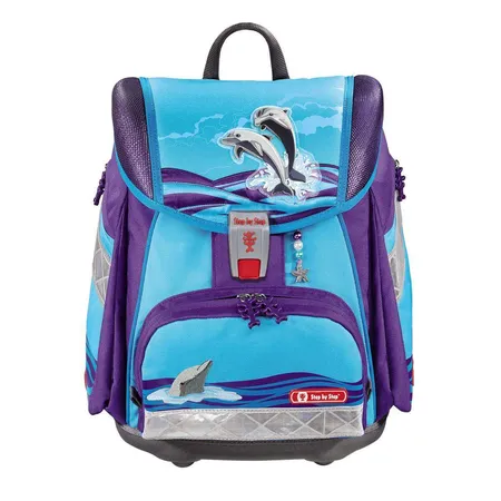 Step by Step Schulranzen-Set TOUCH 2 Happy Dolphins 4-teilig