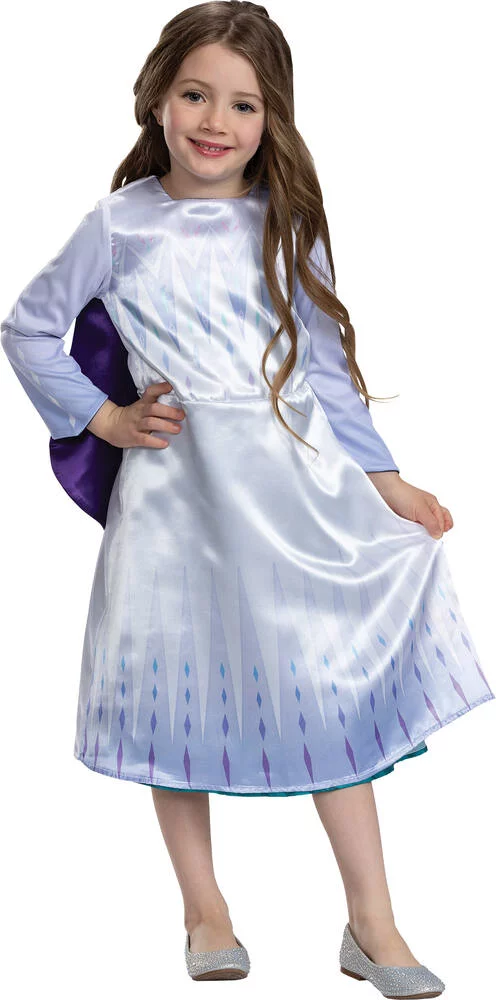 LA REINE DES NEIGES - DEGUISEMENT REVERSIBLE ELSA ET ANNA TAILLE 5-6 ANS