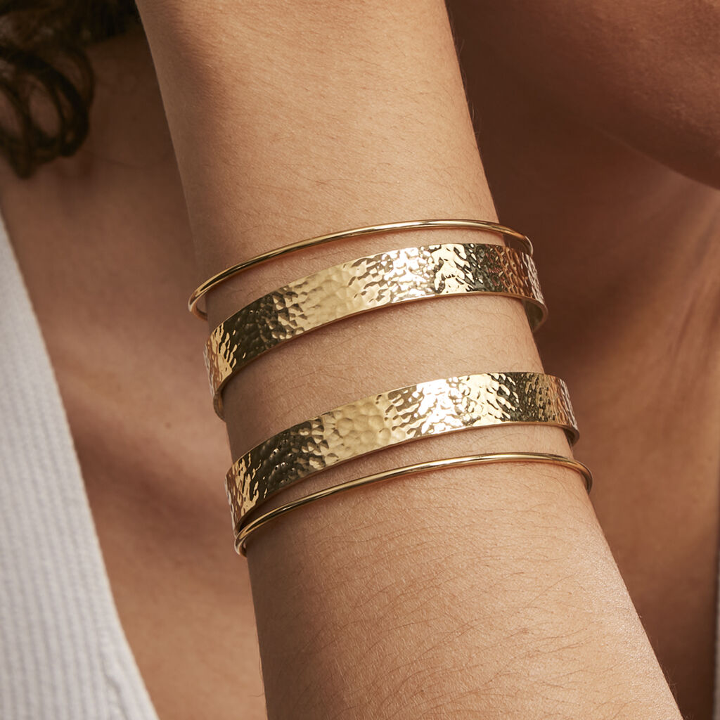 Bracelet Manchette Chita Acier Doré