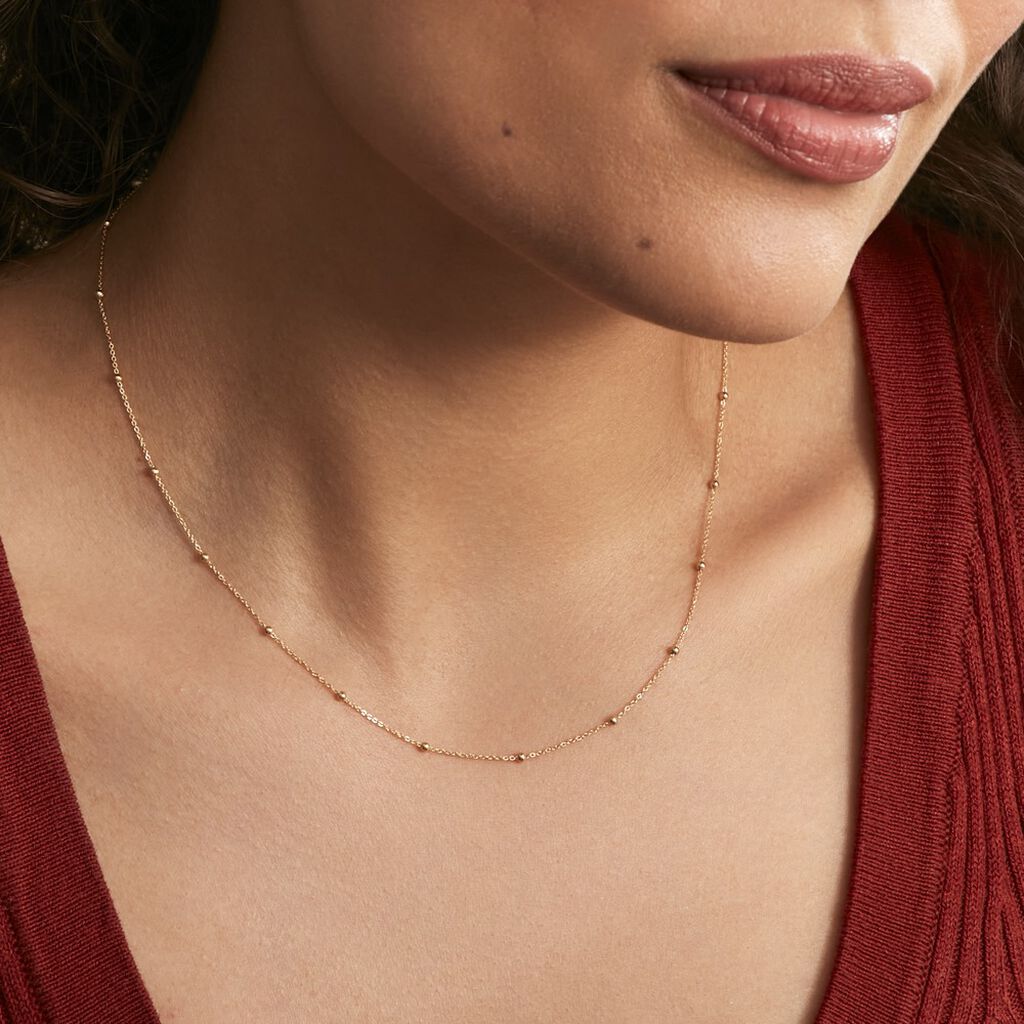 Collier Petites Boules Or Jaune