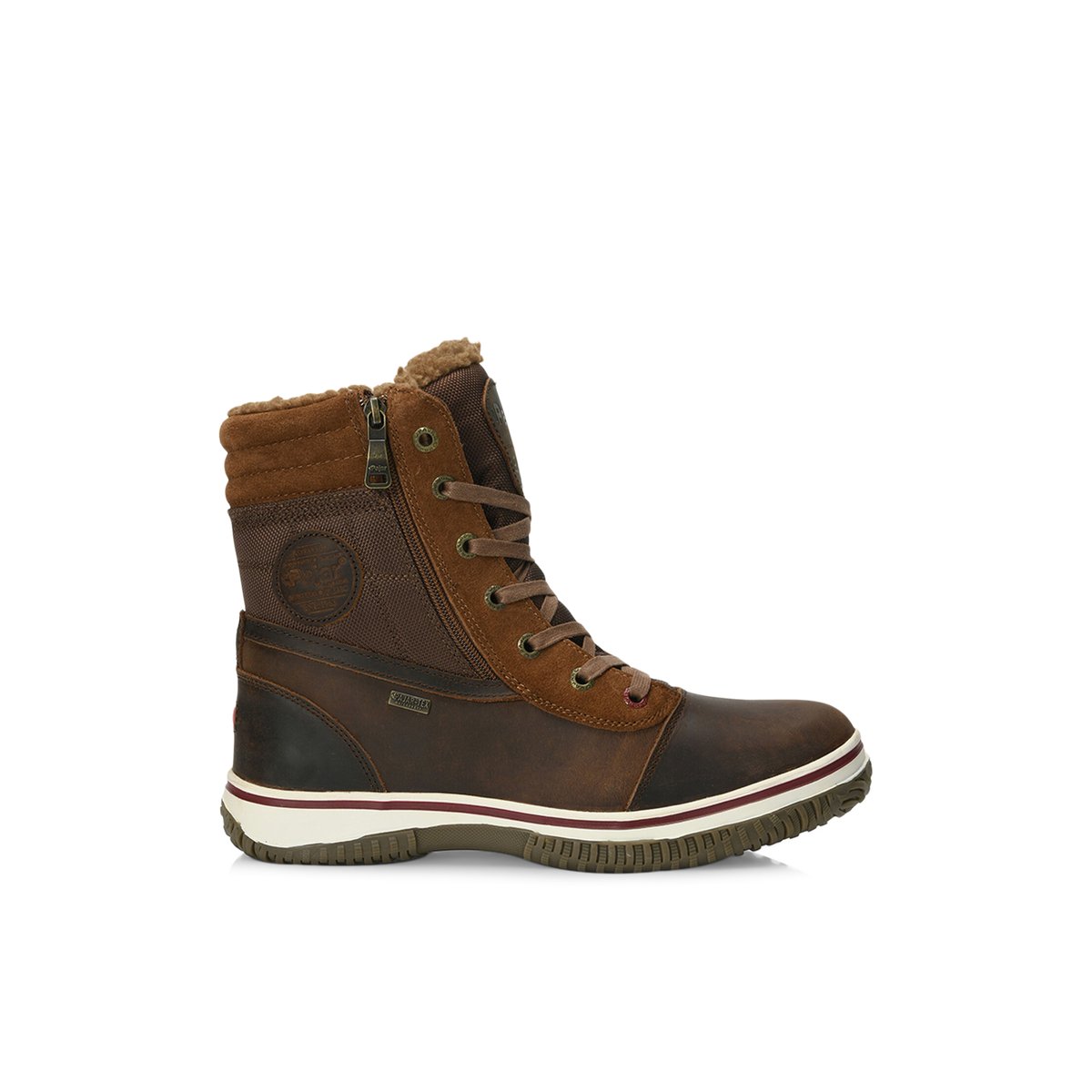 PAJAR-Tropper-Bottes d'hiver - Talon plat - Marron Foncé