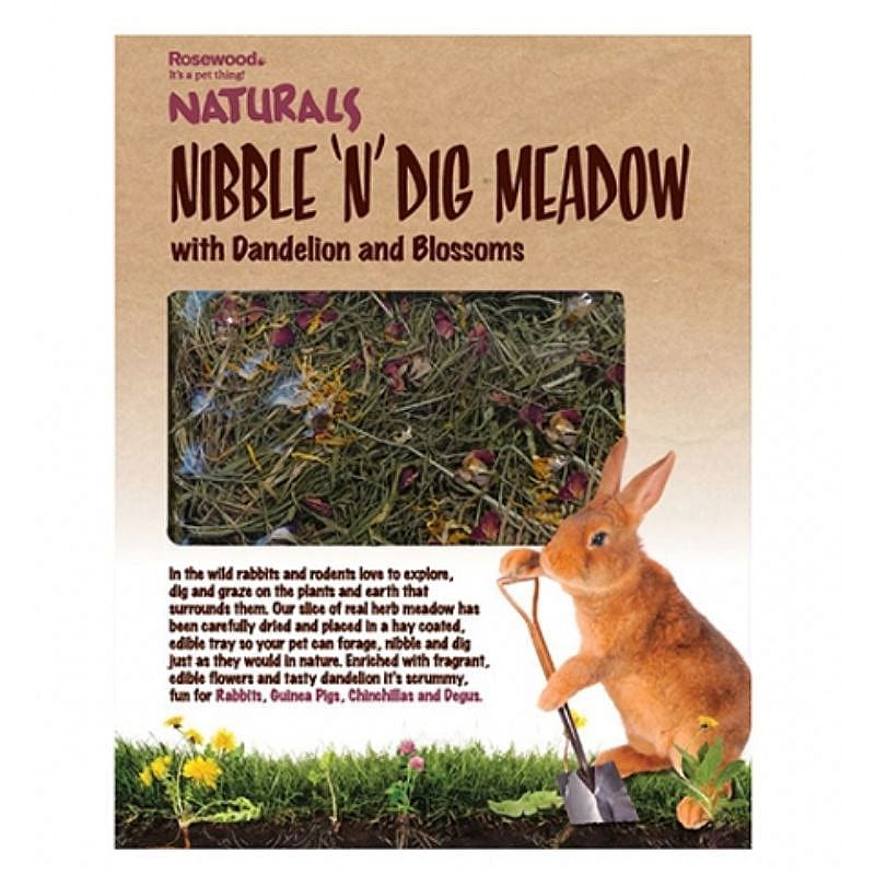 Rosewood Naturals Nibble 'n' Dig Weiland Konijn Knaagdier  | 13744