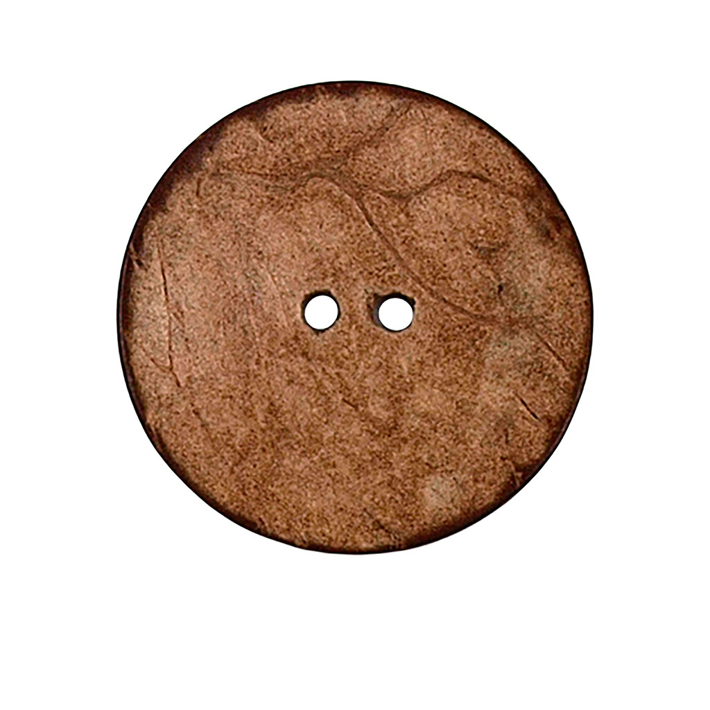 Lot de 3 boutons ronds bois 2 trous D 27mm