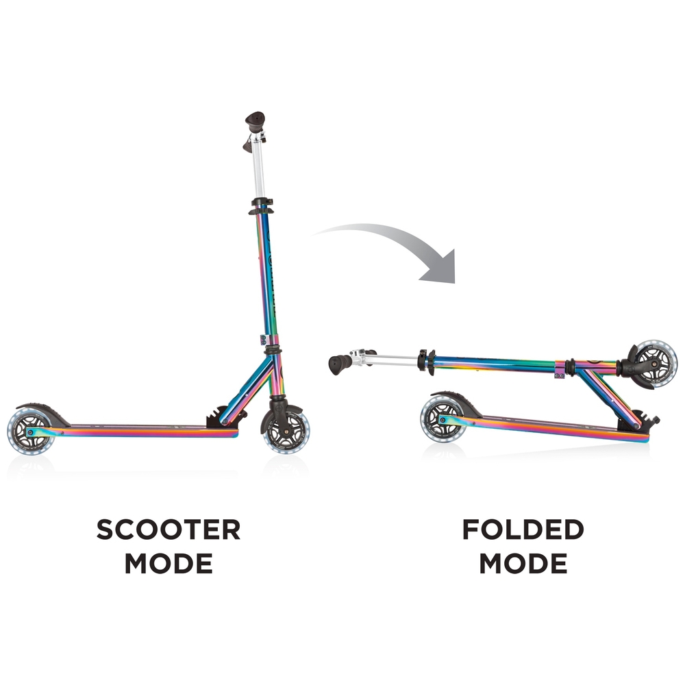 Globber FLOW ELEMENT LIGHTS 2-Rad-Klapproller - Neochrom