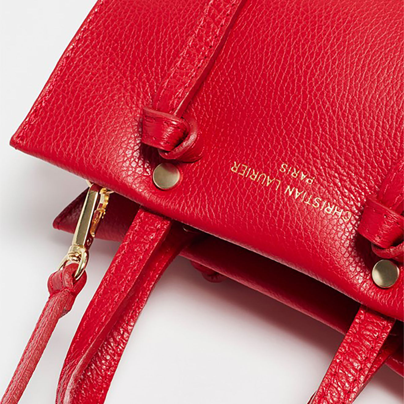 Christian Laurier Sac à main en Cuir Tina rouge - 23x21x10 cm