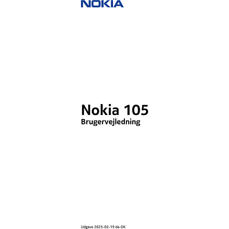 Nokia 105 2G - Sort