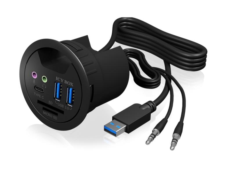 ICY BOX Tisch-Hub IB-HUB1404A 3 Port USB 3.0 Tisch-Hub