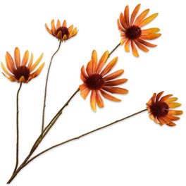 Silk-Ka kunstbloem Zonnehoed geel 82 cm