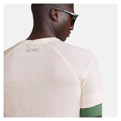 T-Shirt Manches Courtes Craft ADV Trail Wool Blanc