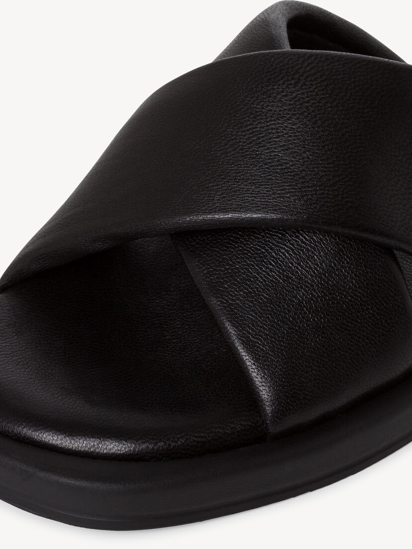 Leren Slipper - zwart
