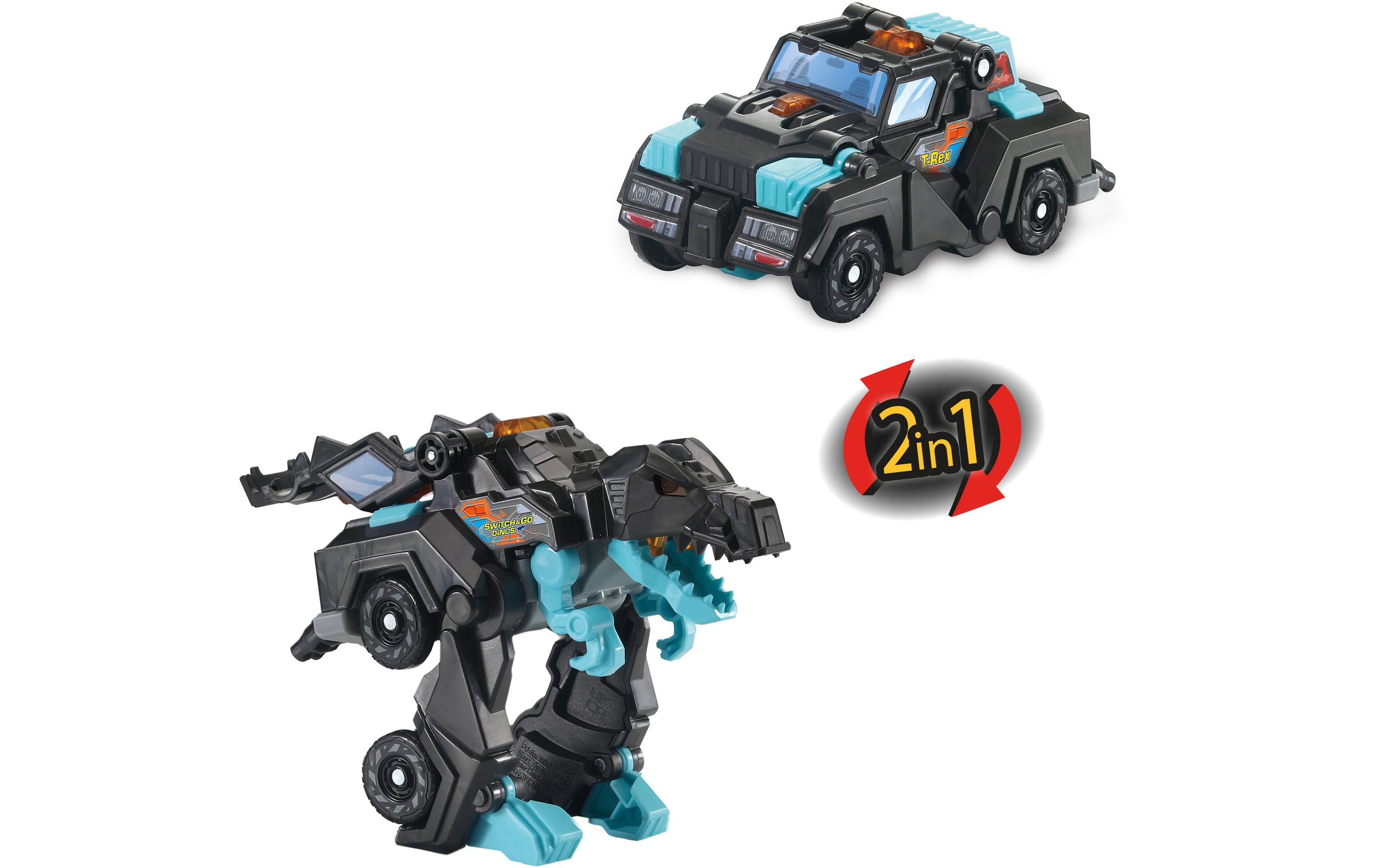 Switch & Go Dinos – OneClick-Mini-T-Rex -DE-Auto und Dino in einem