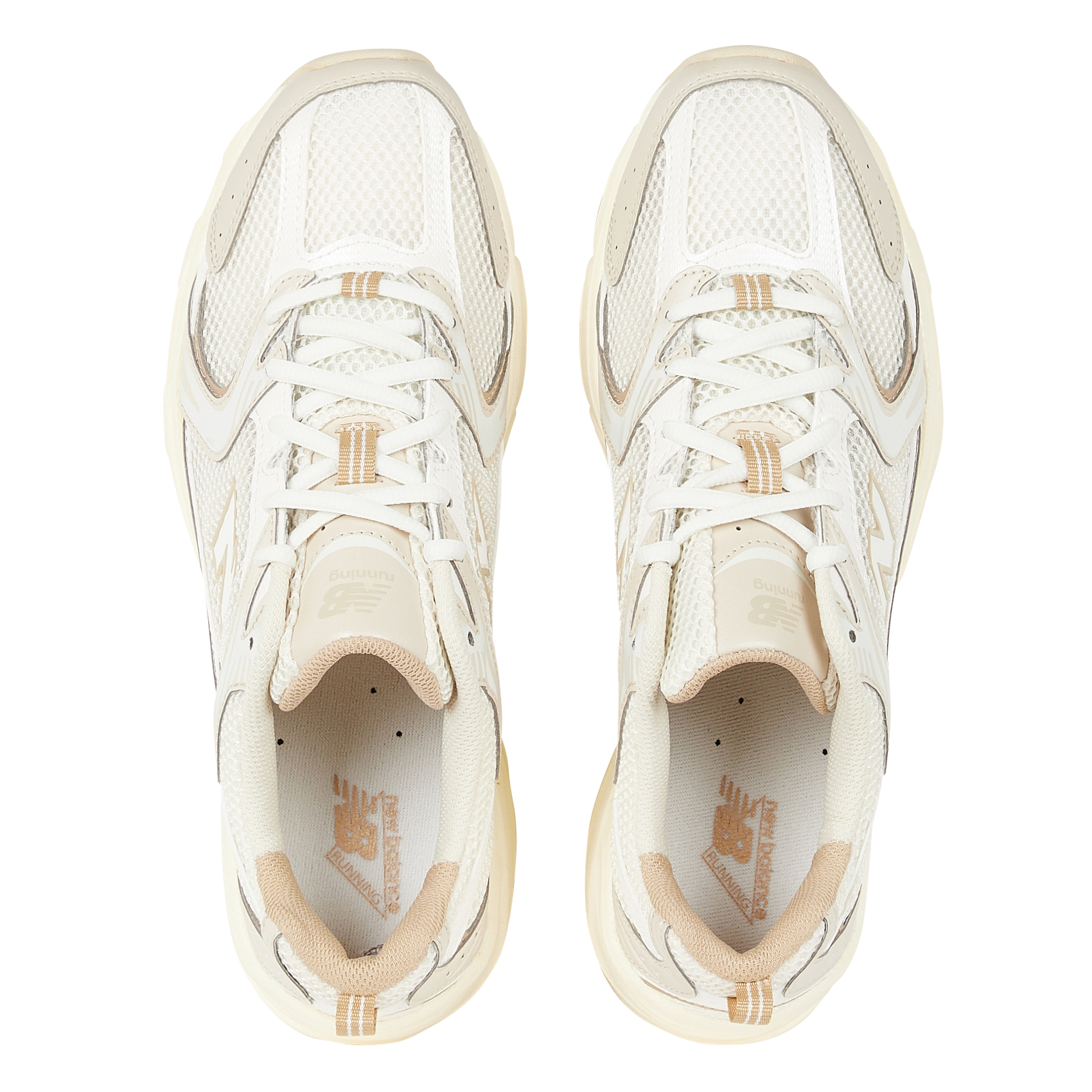 530 - Baskets basses en mesh | Beige