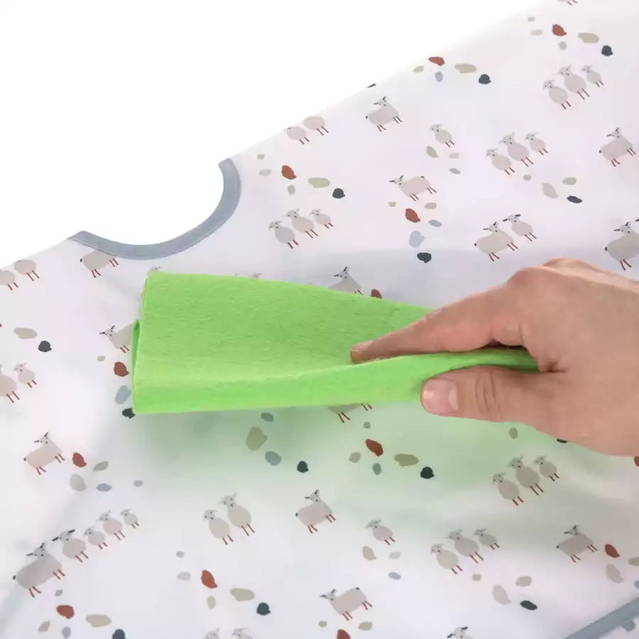 Lässig Ärmellätzchen mit Auffangschutz 2er Pack Tiny Farmer Schaf