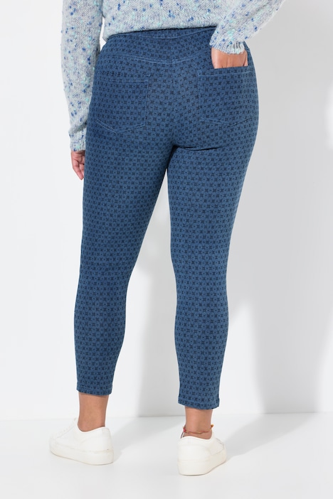 Jeggings, Slim Fit, Minimal-Print, Gesäßtaschen