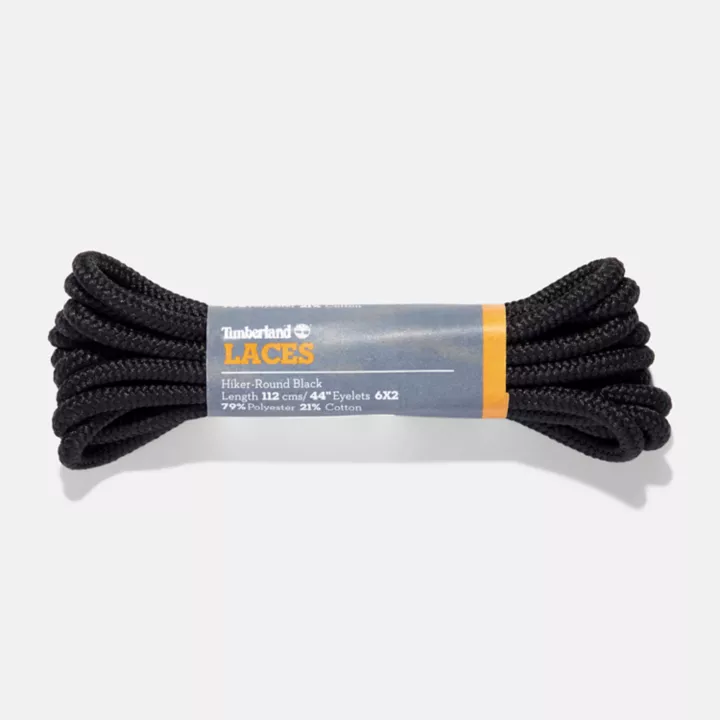 Lacets de replacement ronds pour hikers 112 cm (44 pouces) en noir