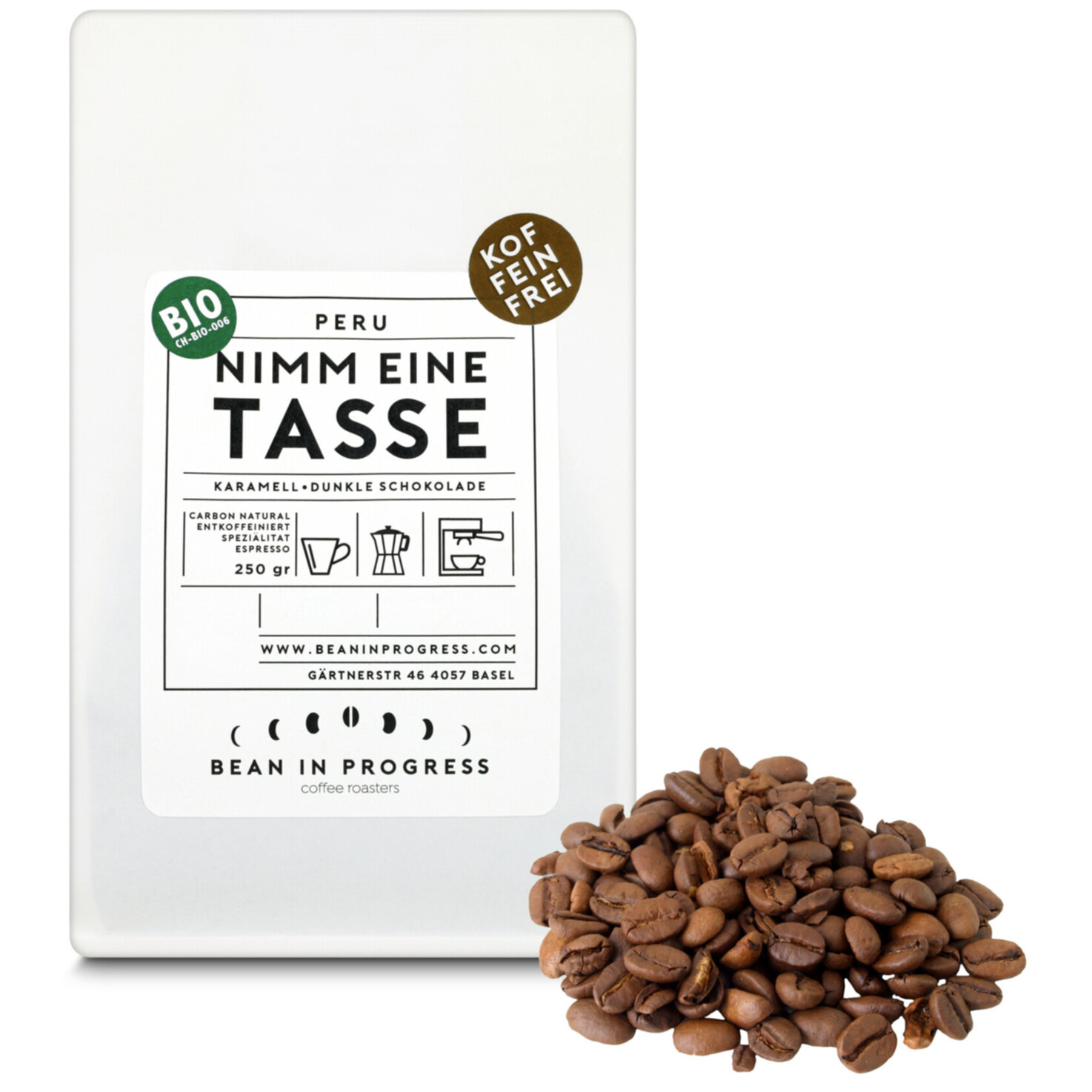 Bean in Progress Bio Bohnenkaffee Nimm EineTasse