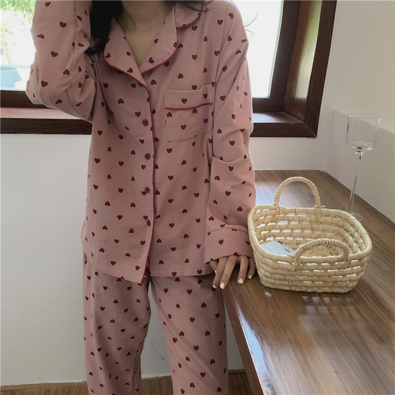 Tanee - Pyjamaset met hartjesprint