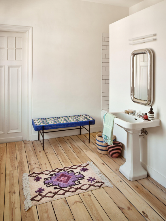 HKliving Bohemian badmat vloerkleed 60x90