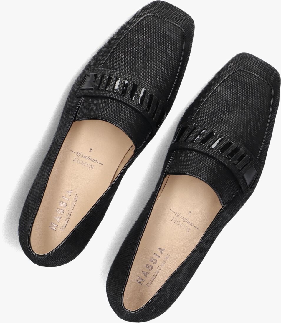 zwarte hassia loafers 300844