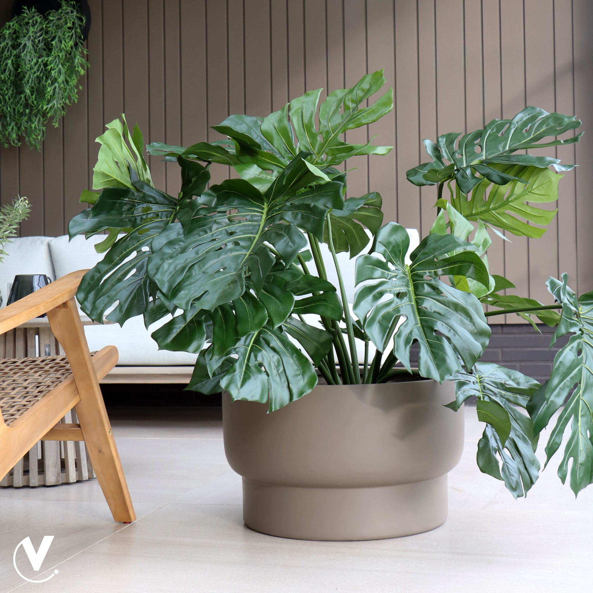 Plantenpot Nyborg M taupe Ø62 x H36cm