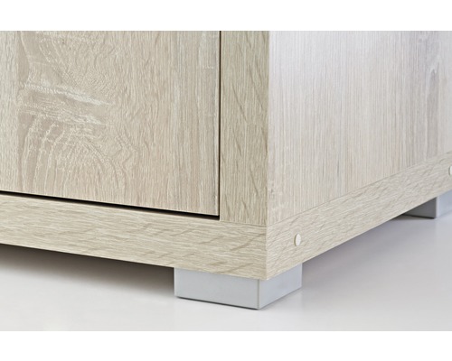 Meubelpoot Tarrox, vlak met hoeken, 18 x 53 x 53 mm, grijs