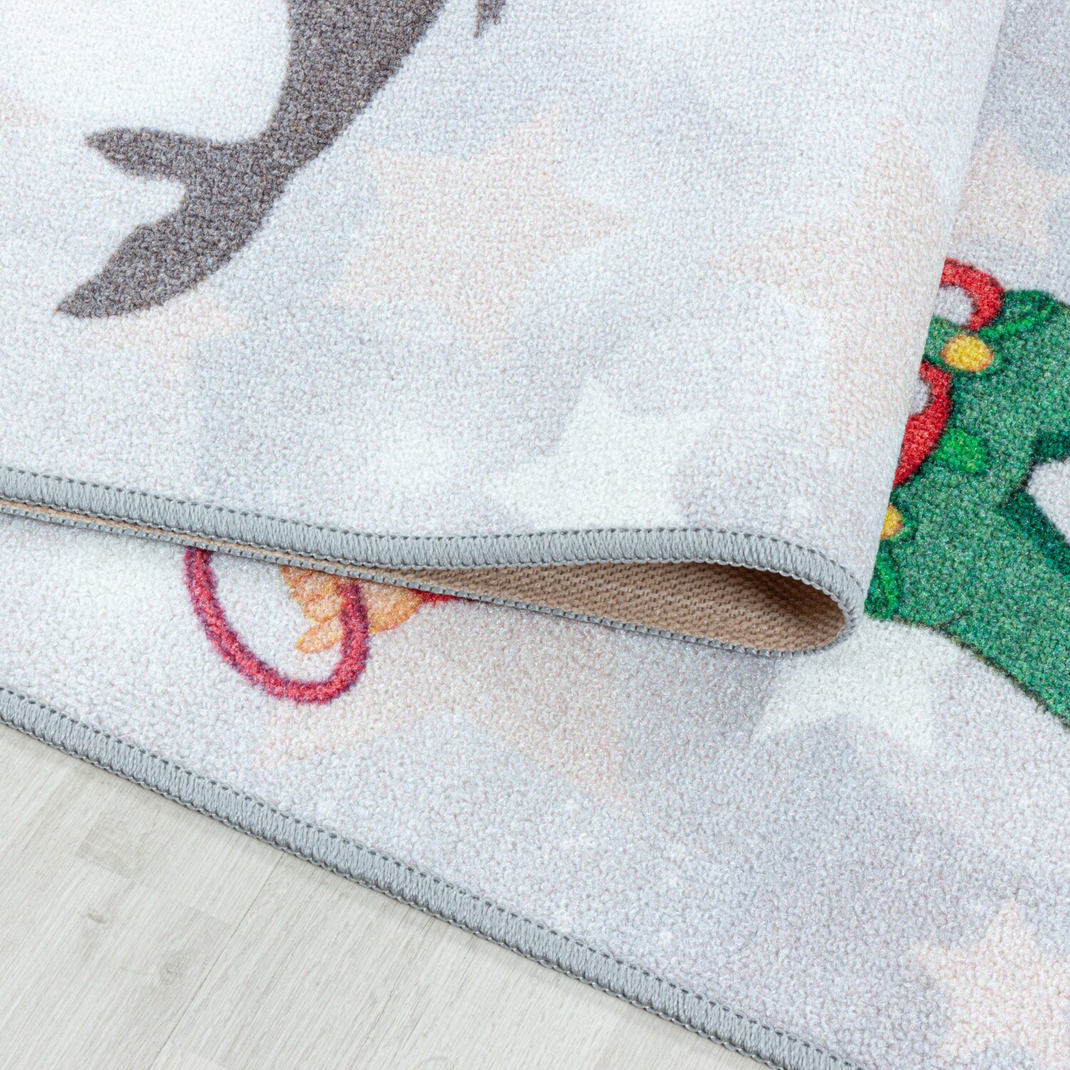 Kinderteppich Spielteppich Hüpfkästchen Straßen Grau rechteckig höhe 8 mm Kurzflor