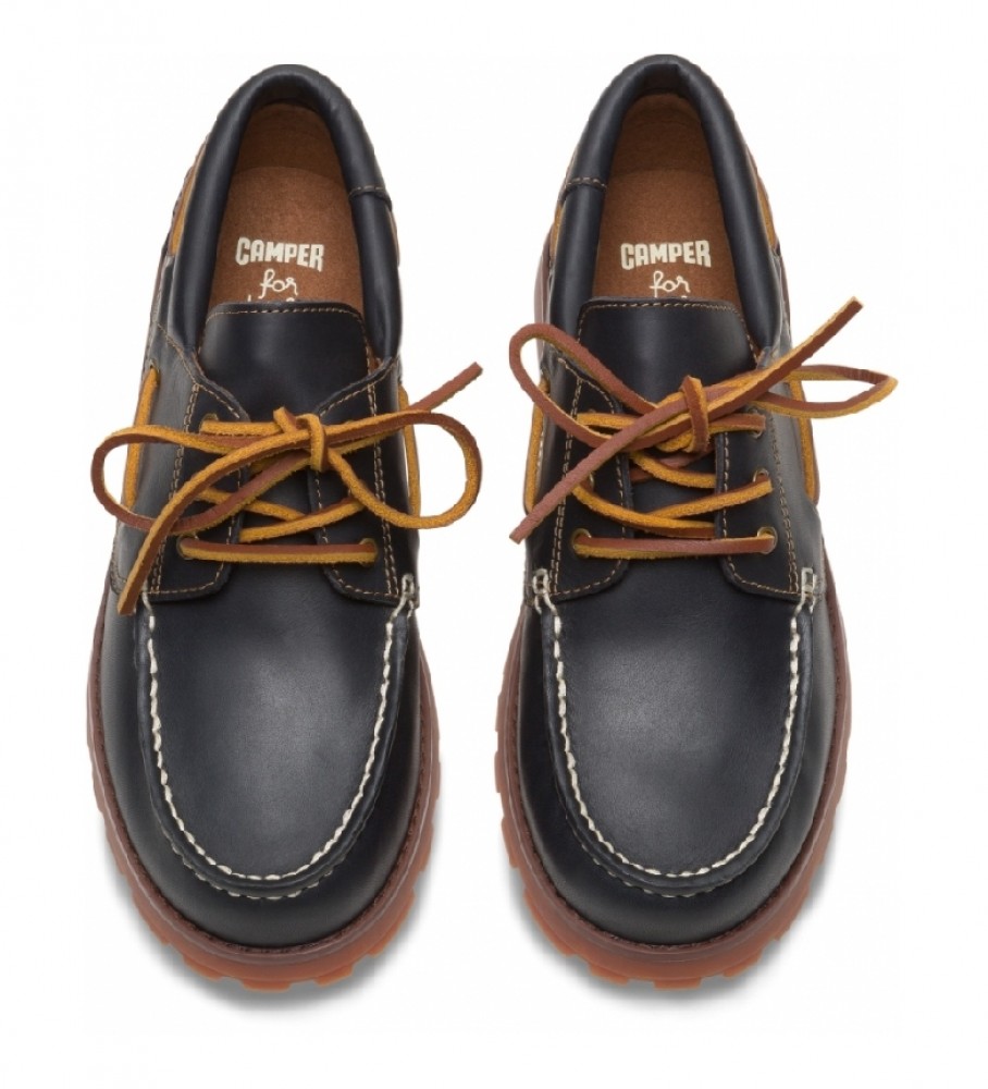 Sapatos náuticos de couro Camper Compass Navy