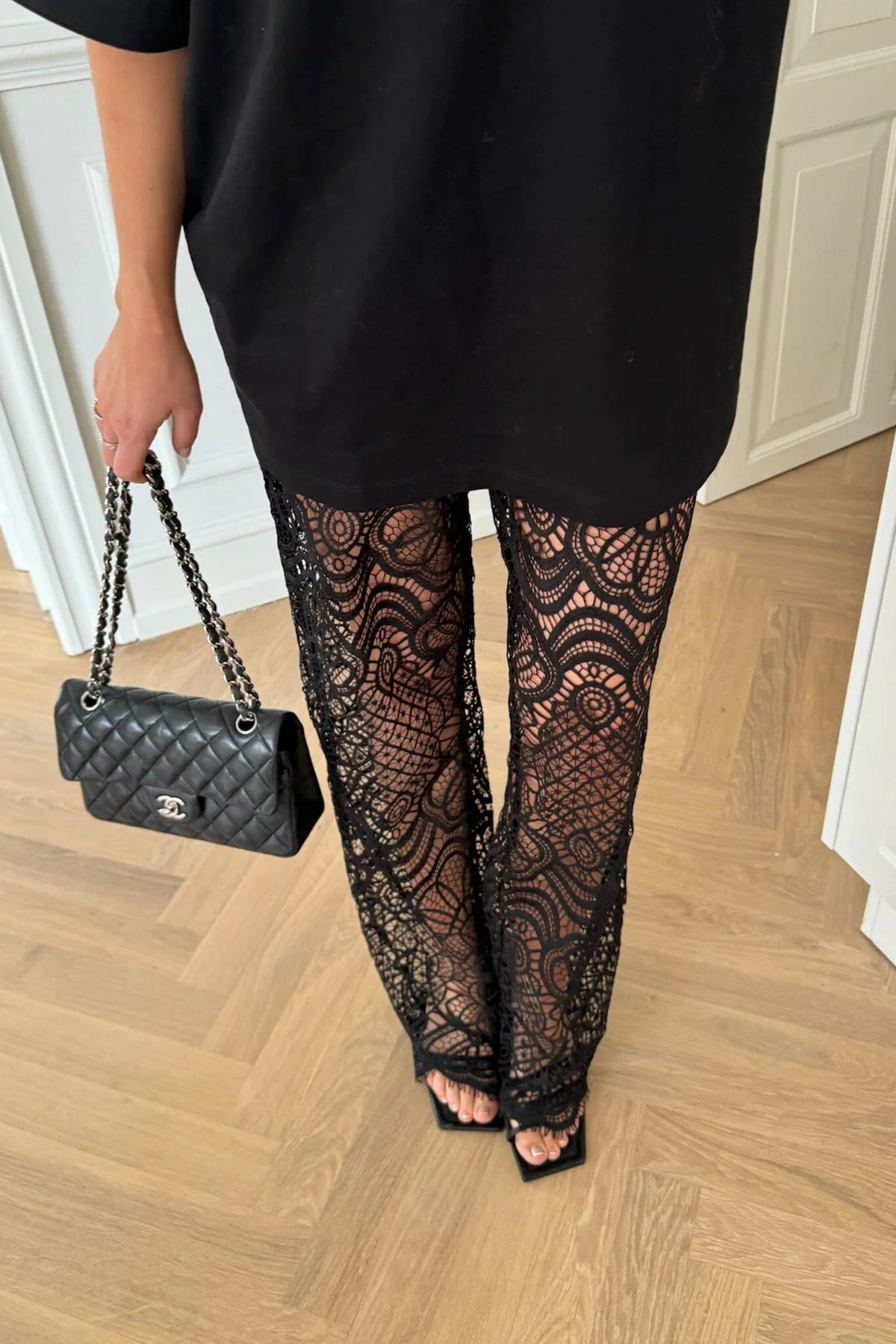 BYIC Zhannaic Pants bhl black heavy lace