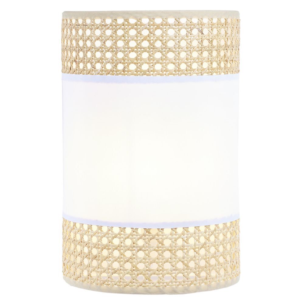 Applique cannage coton beige et blanc