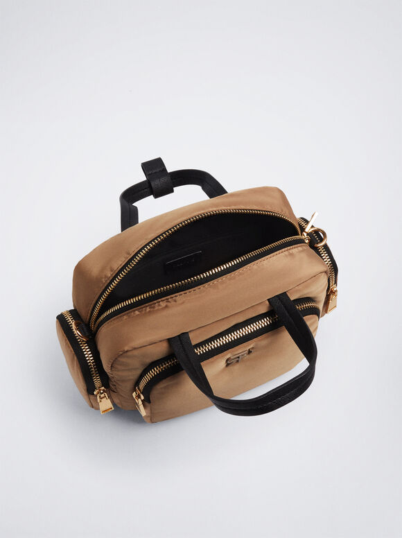 Bolsa de nylon estilo camelo