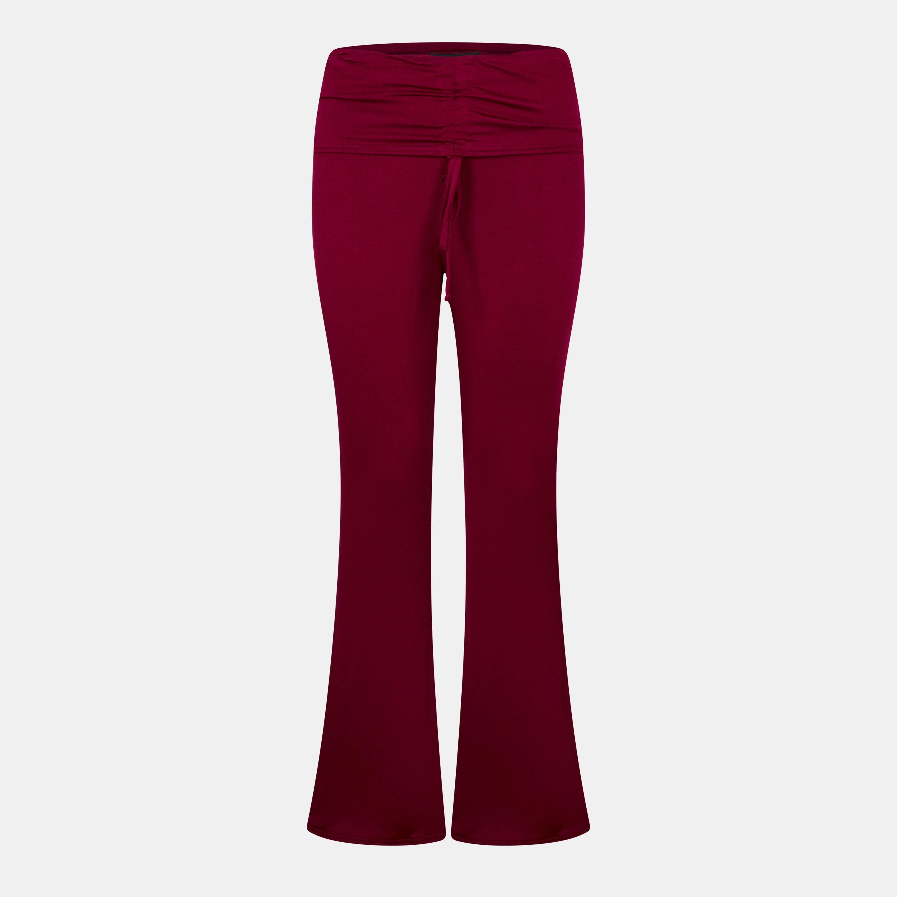 Missy Empire ME Ruched Front Fold Over Trouser