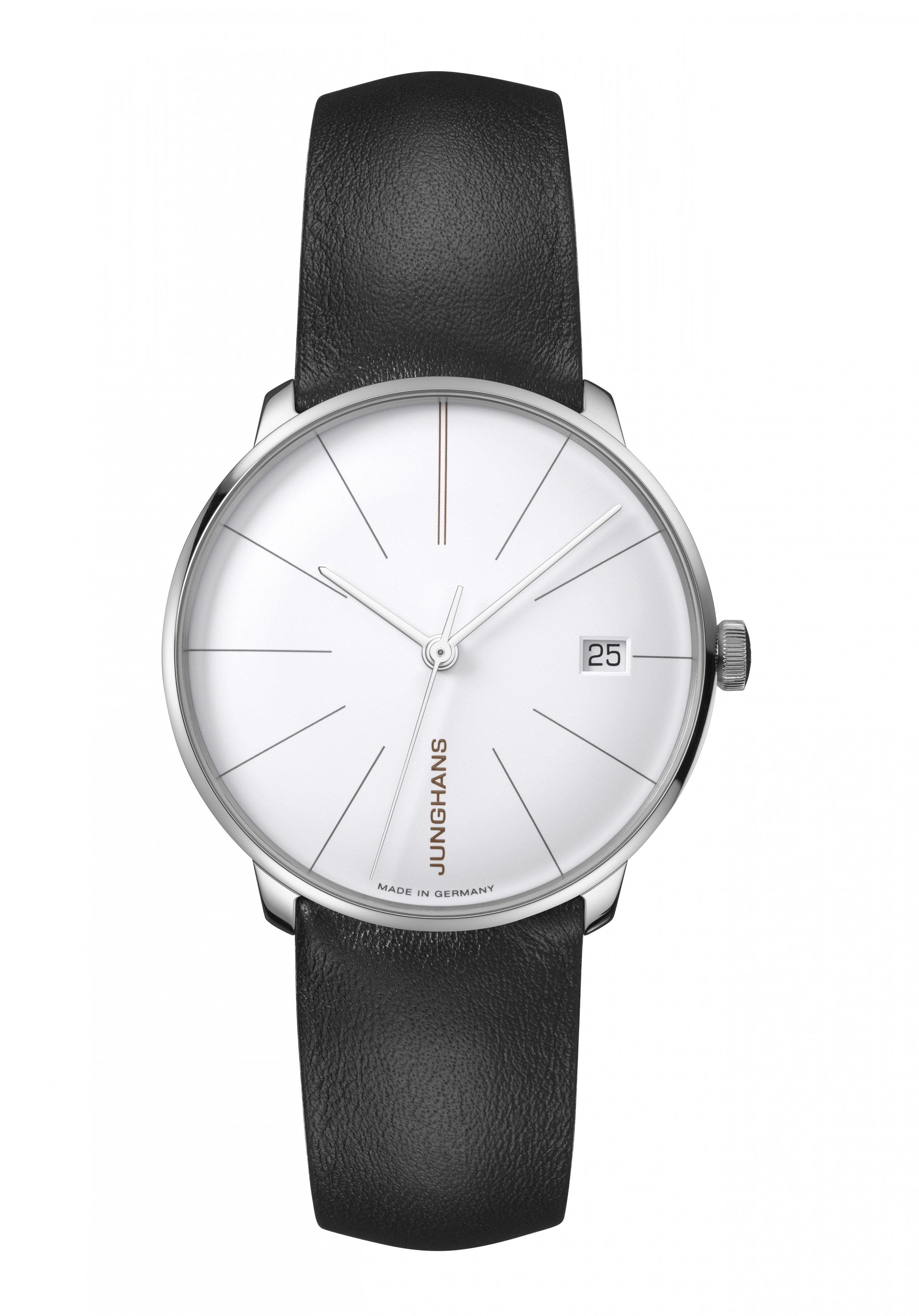 Junghans Meister Fein Kleine Automatik Damenuhr Weiß