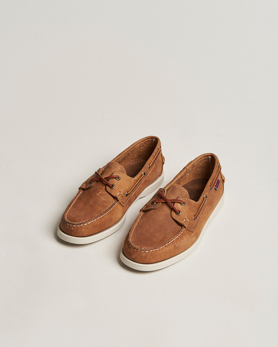 Sebago Docksides Nubuck Boat Shoe Brown