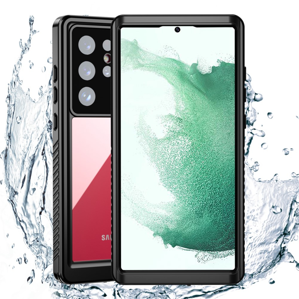 Samsung Galaxy S22 Ultra 5G Wasserfeste Outdoor Schutz Hülle (IP68) - Schwarz