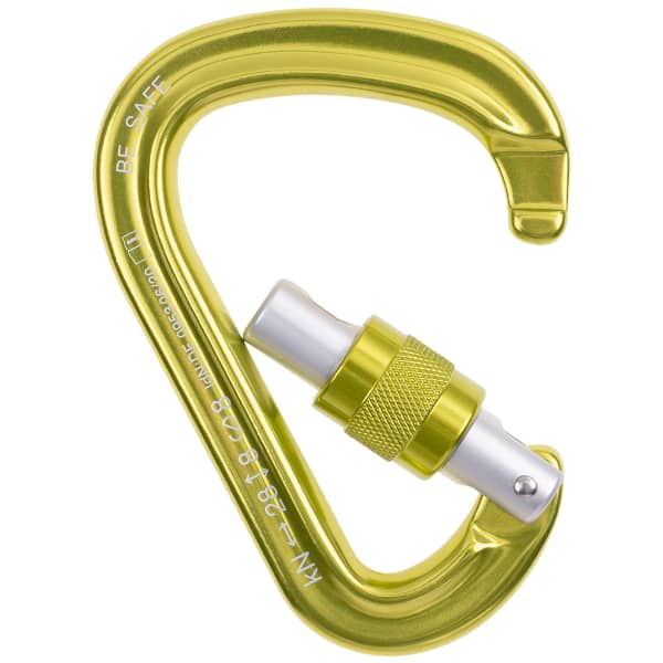 Mousqueton escalade BEAL BE SAFE GREEN