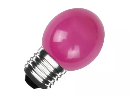 Pack 4 Ampoules LED E27 3W 300 lm G45 Rose Rose