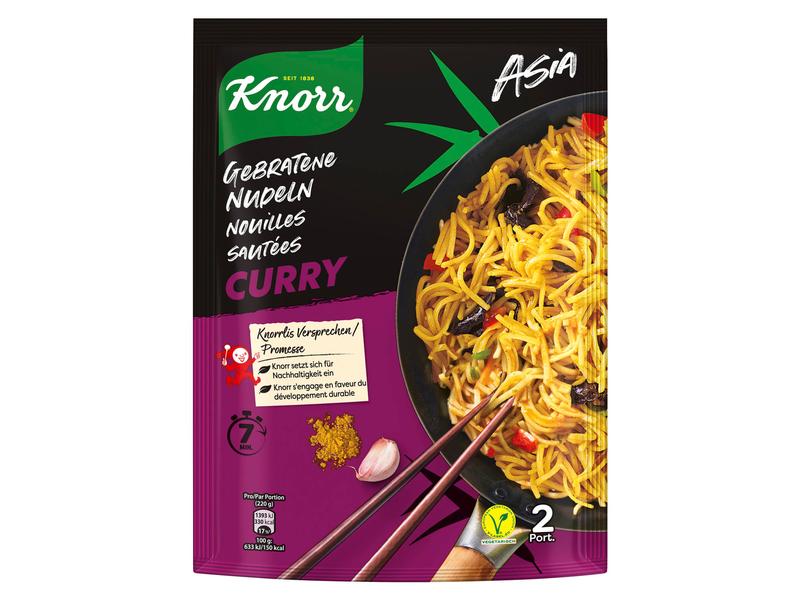 Knorr Gebratene Nudeln Curry 2 Portionen Fertigmix für Nudeln mit Currygeschmack