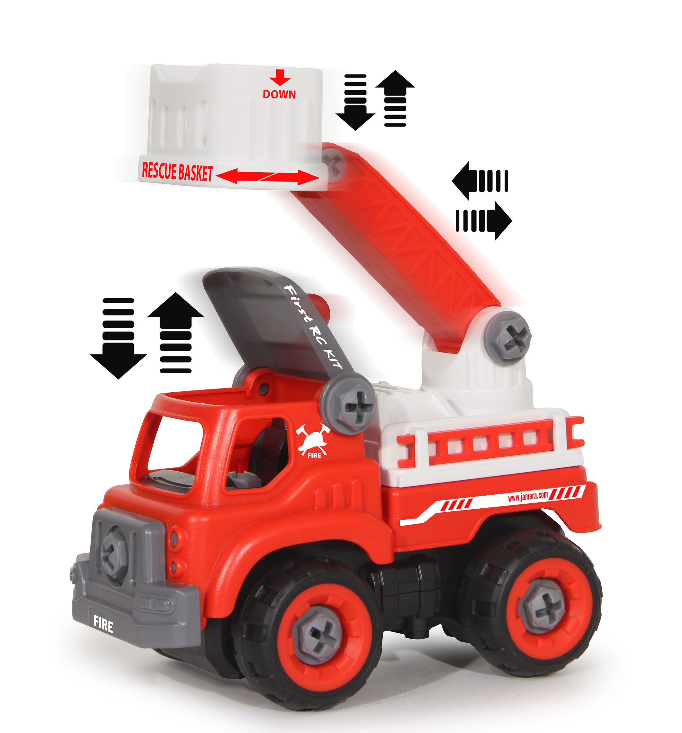 Feuerwehrauto First RC Kit 33teilig mit Akkuschrauber