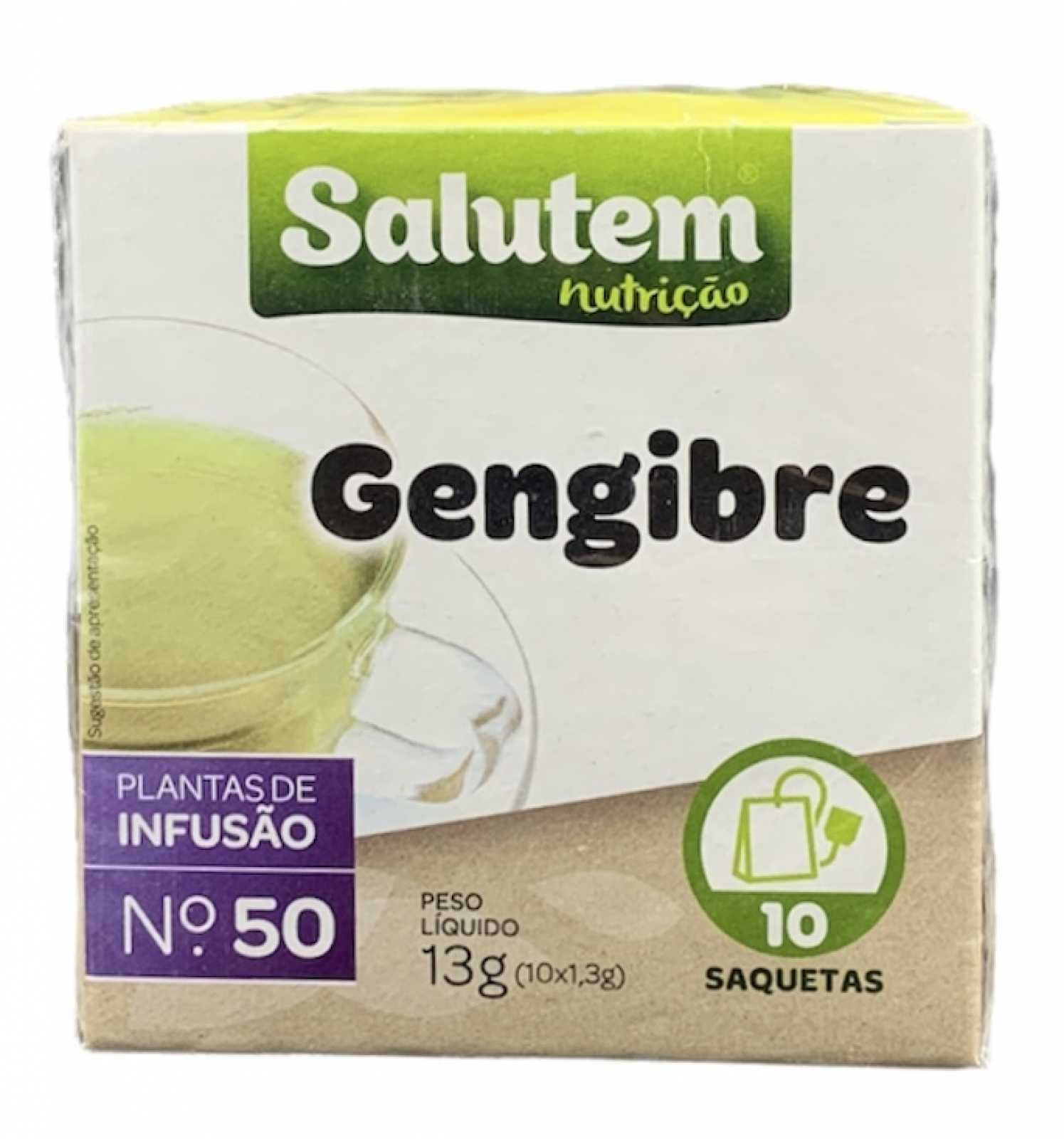 Salutem Chá de Gengibre 10 saquinhos de chá