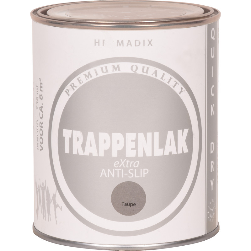 Hermadix trappenlak anti-slip 750ml RAL 9010