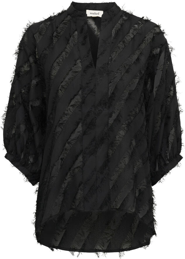 Soaked in Luxury SLColete Amily Blouse 34 Black
