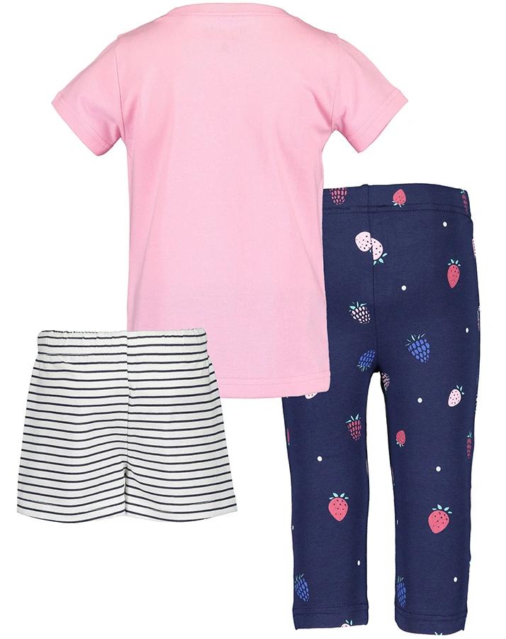 T-Shirt BERRY MIX 3-teilig in azalee