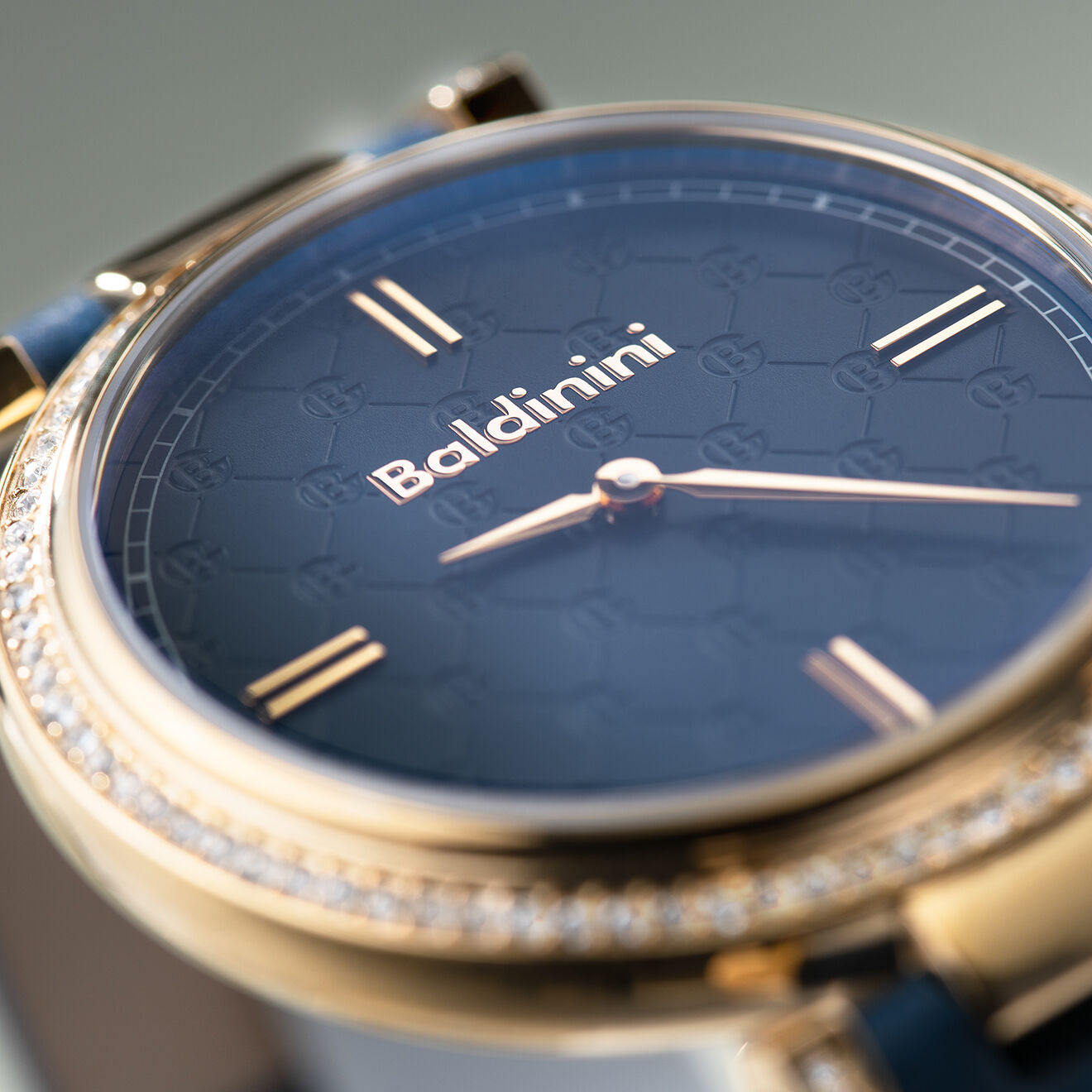 Baldinini Montre Femme en Cuir & cristaux Swarovski Dona bleue