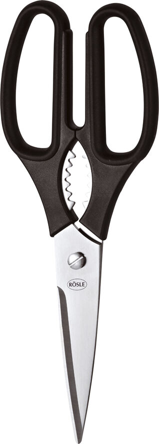 Rösle Køkkensaks stål/sort L22cm Stål, sort