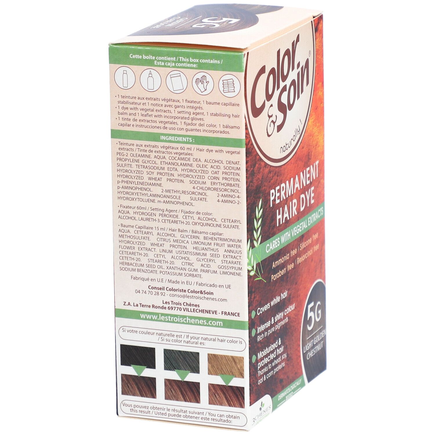 Les 3 Chênes Color & Pflege 5G hellbraun goldfarben